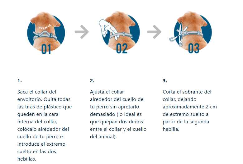 INSTRUCCIONES PARA COLLAR SERESTO