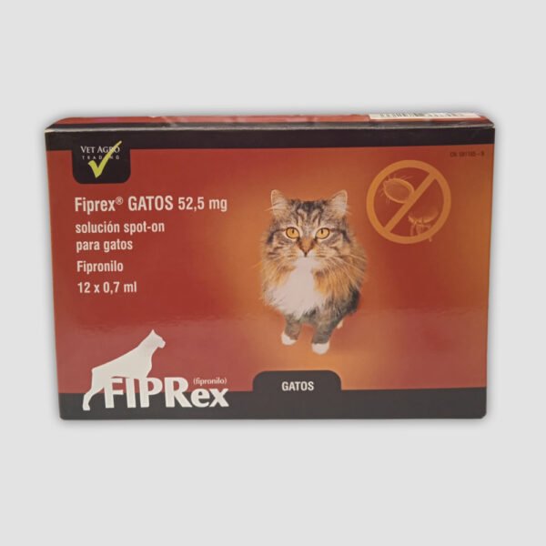 FIPREX PIPETA ANTIPARASITOS GATOS CAJA DE 12 UDS