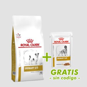 Por la compra de cada saco Royal Canin Urinary Small, un sobre de laminas en salsa Urinary de regalo