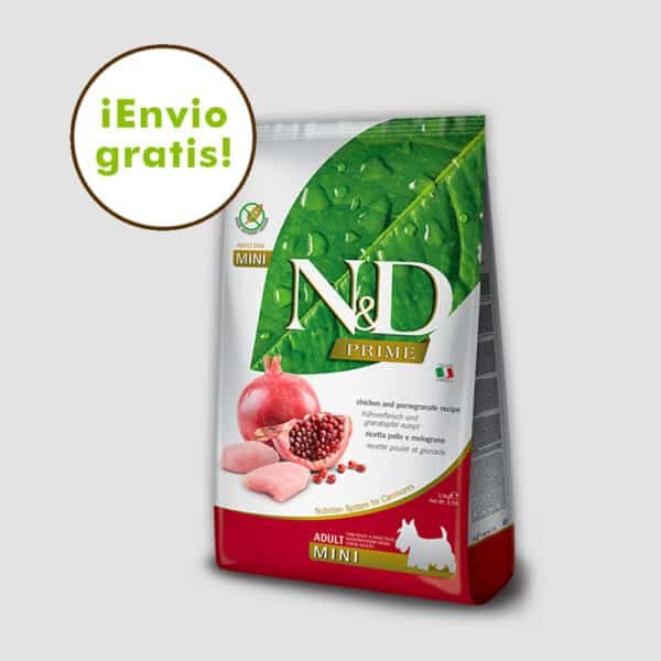 N&D PRIME GRAIN FREE MINI POLLO Y GRANADA