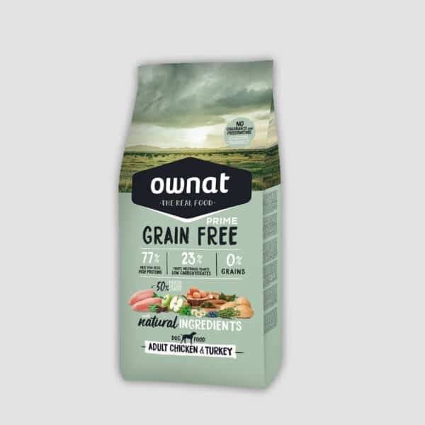 OWNAT GRAIN FREE PRIME ADULT POLLO Y PAVO